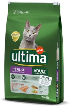 Ultima Esterilizado Adult Salmón - Comida Seca para Gatos - 10kg
