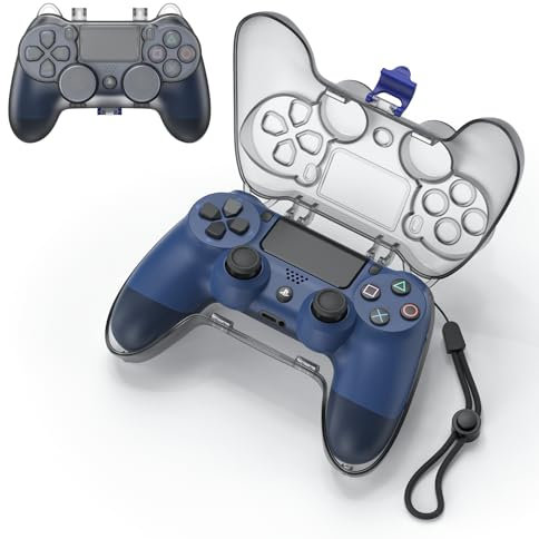 Tiiletzote Custodia protettiva per controller PS4, custodia protettiva per controller wireless PlayStation 4 DualShock 4, custodia da viaggio per PS4, custodia da viaggio per controller PS4, custodia