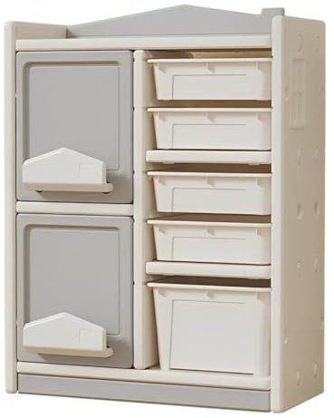 Spielzeugregal Spielzeug Organizer Kunststoff-Spielzeug-Aufbewahrungsorganisator, Mehrschichtige Spielzeugkiste, Bodenregal, Aufbewahrungsschrank Für Spielzimmer, Schlafzimmer, Schrank, Wohnzimmer Spi