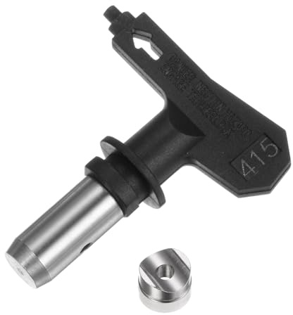 sourcing map Reversible Spray Tips for Airless Sprayer 415 Paint Spray Nozzle Tips Sprayer Machine Parts for Home Garden Building Fences, Black