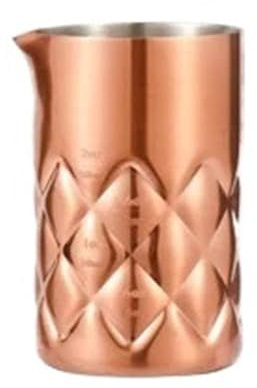 Cocteleras Medidor de cóctel de acero inoxidable, medidor de barra de Metal con boquilla para verter, herramientas de barra, medida de alcohol para cóctel Accesorios para barra(60ml Copper Plated)