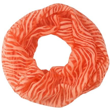 fashionchimp Loop Sommer-Schlauchschal für Damen mit Ausbrenn-Muster, Baumwolle und Polyester, leichter XXL Schal