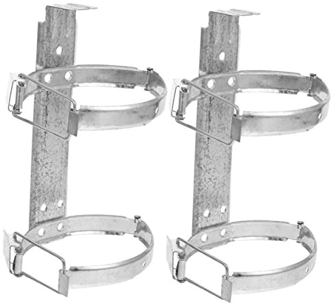 BAZEITFLOW 2pièces Support Extincteur Mural pour Camion Kit De Montage Capacité De Charge Facile à Installer Support De Suspension Mural pour Extincteur