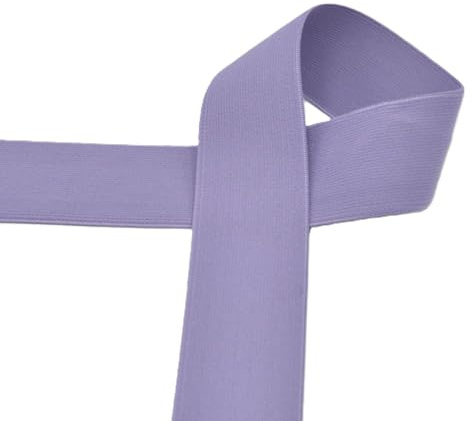 Nastro elastico, 40 mm di larghezza | colorato | lunghezze di 1 m e 2 m | non venduto a metro (lilla, 2 metri)