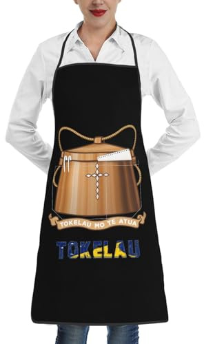 Grembiuli Industriali Tokelau Popolo Di Tokelau Resistente All'Olio Grembiule Con 2 Tasche Grembiuli Per Grigliata Bar Barbecue