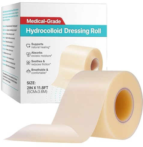Hydrocolloid Rolle - Große Wundauflagen Pflasterpatches,Brandpflege Armschutz Beinschutz Nach Training Regeneration Alltag Erwachsene