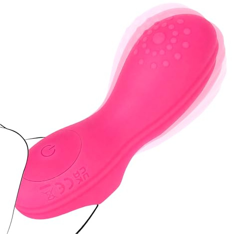 XEESHININ Mini Vibrator for Women G-Spot Finger Massager with 10 Vibration Modes Quiet Vibrator for Couples Adult Toy for Women and Couples (Rose red)