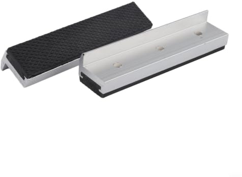 Set mit zwei Schutzbacken für Metall-Schraubstock-Ausrüstung mit Aluminiumlegierung und Gummistreifen mit schneller Schubladeninstallation für Werkstatteinsatz (12,7 cm)