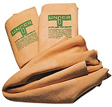 UNGER Profi Fensterleder, ca. 54 x 77 cm Schafsleder Profi Qualität Chamois Cut
