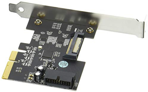SilverStone SST-ECU04-E - PCI-E Erweiterungskarte, 1x intern USB 3.1 19-pin Anschluss, 10 Gbps, ReDriver ASIC chip, low-profile geeignet