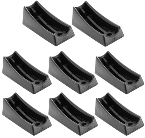 cyclingcolors 8X Schalengleiter Stuhlbeinkappen für Freischwinger Klemmschalengleiter Fußstopfen Möbelfüße Möbelgleiter Rundrohre Stuhl Rund Kunststoff, 25mm