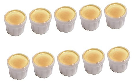 NUOBESTY 20pcs Simulation Pudding Cup Resin Embellishments Jewelry Accessories for Scrapbooking Hair Accessories Mobile Phone Decorations Children Craft Material