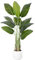 ZEEOZE Artificial Bird of Paradise Plant 150cm Large Artificial Plants Outdoor Tall Fake Plant with White Pot Faux Plants for Indoors with 10 Banana Leaves for Home Bedroom Living Room Decor Office