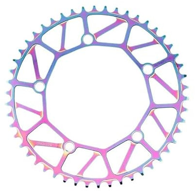 GiereR FahrradkettenbläTter Faltrad 130Bcd Krone Kettenblatt 46/48/50/52/54/5658T Zähne Fahrrad Kettenblatt Kettenrad Rotor Kurbelgarnitur Radfahren Krone Kettenblatt (Color : Colorful 50T)