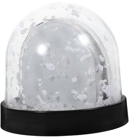 Warmhm 3stücke Schneekugel Fotorahmen Foto Schneekugel Mit Schwarzem Boden Bastelset Für Persönliche Für Feiertage Und Besondere Anlässe