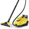 RELAX4LIFE Dampfreiniger, Dampfdruck: 5 bar, Leistung: 2000W, Flächenleistung: 108 m², Tank: 1,8 L, Aufheizzeit: 8 min., mit 24 Zubehöre&Druckmesser, für Teppiche, Boden, Fliese, Fenster, Sofa (Gelb)