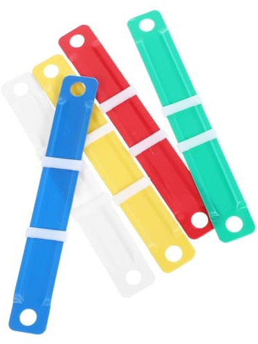 KICHOUSE Praktische Notebook Binder Clip 100 Stücke Bindung Wirbelsäule Einsätze Starke Robuste 8cm
