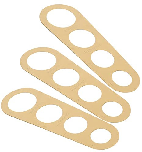 PHENOFICE 3stücke Teiliges Spaghetti-maß Aus Edelstahl Mit Messlöchern Praktisches Küchenwerkzeug Zur Portionierung Von Pasta Langlebig Spülmaschinenfest Geeignet Für Pasta-liebhaber