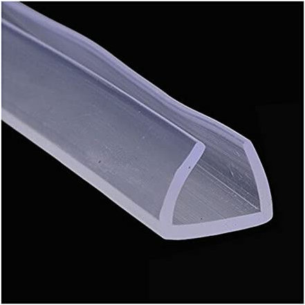 WUPNGS Cinta Aislante de Corrientes de Aire Sello De Goma De Ajuste De Borde De Canal De Goma Transparente, 5 M/19 Mm * 12 Mm(17Mm*15Mm)