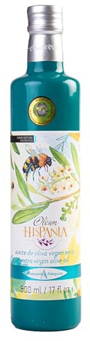 Oleum Hispania | Aceite de Oliva Virgen Extra Variedad Arbequina Botella de vidrio 500 ml.