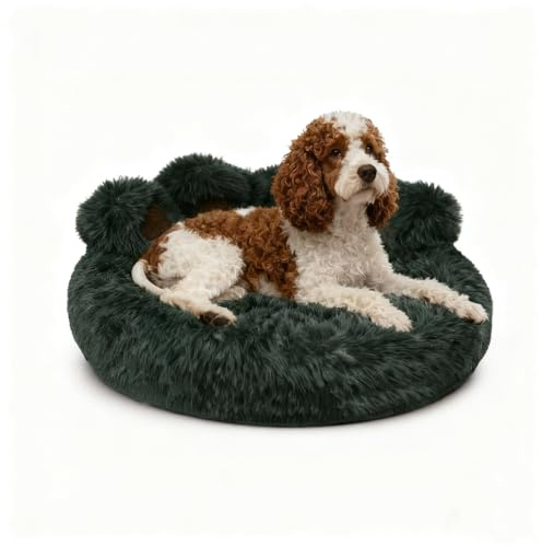 SHJOEE Lettino per Animali Domestici Letto Ortopedico per Gatti e Cani Cuccia Cane Interno Morbida e calda Adorabile cuccia per cani a forma di zampa d'orso di piccola e media (Grigio scuro, 50cm)