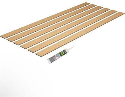 16PCS 6mm Wall Panelling Kit Shaker Style 3D Wall Panel Kit | MDF Wall Panels - Paintable Accent Panel Kit for a Stylish Upgrade to Any Home Decor 120cmx10cm (6mm)