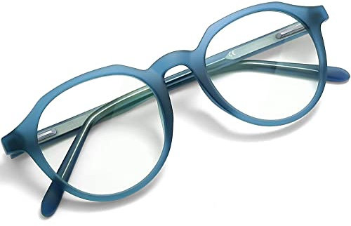 Joopin Gafas Luz Azul Mujer y Hombre para Ordenador Redondas Gafas Antireflejantes con Filtro Bloqueo Luz Azul Evita la Fatiga Ocular