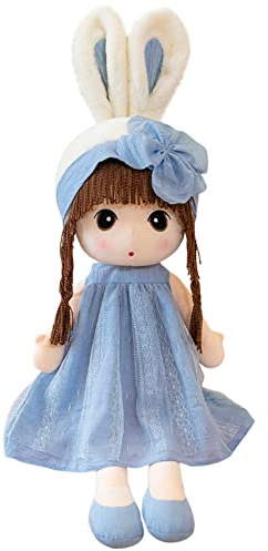 LICHENGTAI Kuschelpuppe Mädchen Plüschpuppe Weiche Stoffpuppe Plüsch Stofftier Kleine Mädchen Puppen Spielzeug für Mädchen Jungen Kleinkinder als Geburtstagsgeschenk