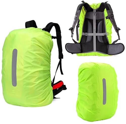 HYCOPROT Housse de Sac à Dos Réfléchissante 8-80L, Étanche Anti-Poussière et Résistant à l'abrasion Couverture Anti-Pluie, Housse de Pluie pour Randonnée, Camping, Tourisme