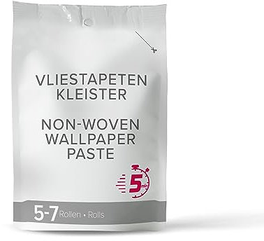 Tapetenkleister für Vliestapeten - hochwertiger Kleister für 5-7 Rollen Vliestapete - sehr ergiebig - hervorragende Klebekraft - gute Korrekturmöglichkeit - trocknet fleckenfrei aus - 200 g Päckchen