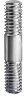 Metrische M3 M4 M5 M6 M8 M10 M12 M16 Doppelendgewindestange Edelstahl Stehbolzen Stangenzahnstange Doppelkopf-Gewindestange (Size : 50mm, Color : M8 (1pcs))