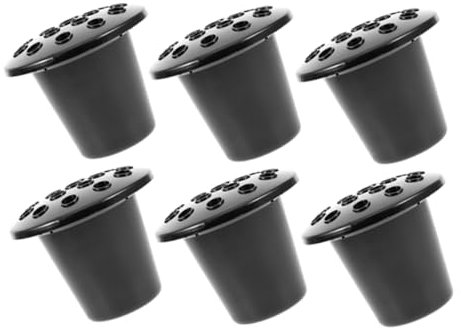KITANDOVE 6pièces Porte- Plastique pour Cimetières Support De Noir Décoration De Tombe pour Fête Morts Vase Funéraire pour Arrangements Floraux