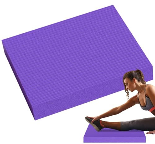 Gymnastik-Balance-Pad, rutschfestes Balance-Pad, verschleißfeste Bauchrad-Kniematte, Trainingsmatte für Ausfallschritte, Kniebeugen, Sit-Ups, Planken, Yoga-Posen (mehrfarbig)