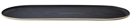 blomus Tablett -BAKI- | Serviertablett aus FSC Holz | Farbe Black | Größe L 55x20 cm | Dekotablett für Küche & Wohnzimmer