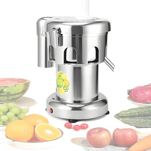 Professional Commercial Juice Extractor, 370W/550W Large Feed Chute Heavy Duty Centrifugal Juicer Machine with Large-Diameter Juice Outlet, for Juice Shops, Restaurants,A2000