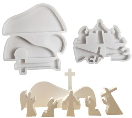 Moule en silicone pour décoration de maison sur le thème religieux