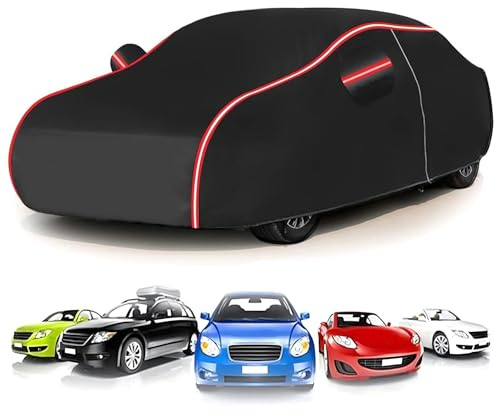 Car Cover für Jaguar XF 2008-2018,All-Weather Car Cover-Waterproof+Dustproof+UV Protection,Scratch Resistant & Paint Guard with Elastic Hem & Storage Bag
