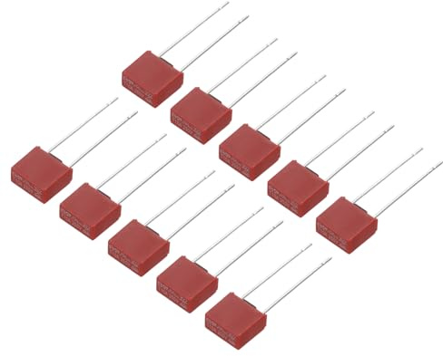 QUARKZMAN 15 Stück DIP Montierte Quadrat Sicherung, 250V 10A, Rot | Mikrosicherung, träge Feinsicherungen für elektronische Bauteile, Leiterplatten, LCD