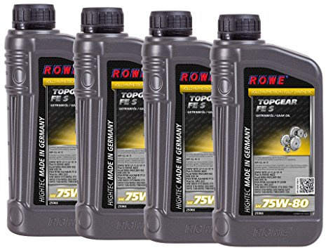ROWE - 4x 1 Liter HIGHTEC TOPGEAR FE SAE 75W-80 S Getriebeöl - für moderne PKW Schaltgetriebe