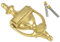 Bulk Hardware Bh05676?Style g?orgien Laiton poli de style Urne Heurtoir de porte, 150?mm