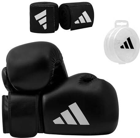 Adidas Boxing Set - Boxhandschuhe (12oz) + Bandagen + Mundschutz