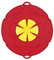 Tapa Silicona para Olla, Microondas o Sartén, Cubierta Antidesbordamiento, Antiderrames y Anti Salpicaduras, Cocina al Vapor. Utensilio de Cocina en forma de Flor a prueba de derrames. Rojo, 25.5cm