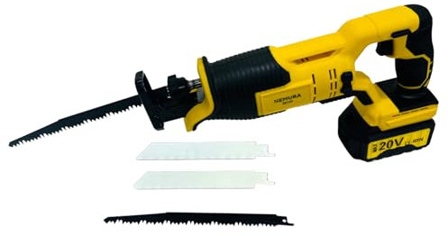 Nemura Seghetto a batteria da 20V - Utensile multifunzionale - Potente motore senza spazzole - con 2 Lame per Legno e 2 per Metallo, 1 Batterie 4Ah e 1 Caricatore - SAC in Italiano