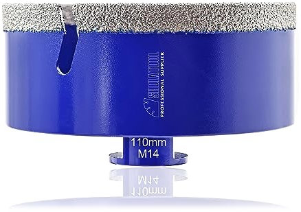 SHDIATOOL Punte diamantate Sega a tazza Fresa per piastrelle con filettatura M14 per gres porcellanato marmo ceramica granito, punte da 110mm