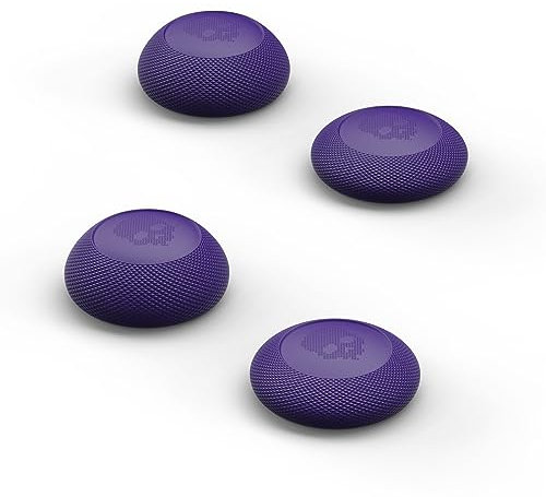 Skull & Co. Convex Thumb Grip Caps Joystick Cap Analog Stick Cap Thumbstick Grip Cover for Nintendo Switch Pro Controller & PS5 / PS4 / Slim/Pro Controller - Galactic Purple, 2 Pairs (4pcs)