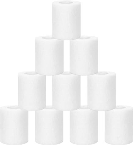 Gudotra 10 rotoli Benda Elastica Coesiva 7,5 cm x 4,5 m Bende Elastiche per Bendaggio Fissaggio Mdicazione Fratture Leggere