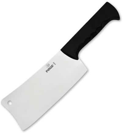 Pirge Butcher's Hackbeile 26 cm Schwarz Langen Griff Fleischbeile - Exzellenter Schärfe Metzgerbeil - Knochenbeil - Edelstahl Profi Metzgermesser - Ergonomisches Rutschfester Griffdesign