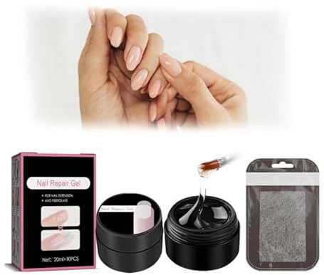 Nail Repair Protection Gel, Analogue Nail Repair,Nail Repair Gel for Broken Natural Nails,20ml Instant Cracke Nail Repair Gel,Nail Repair Kit For Split Natural Nail,Emergency Easy Quick Fix