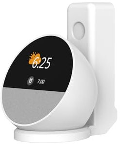 Aokicase Echo Spot Holder - Stand & Wall Mount with Integrated Cable Management, No Screws Required - White