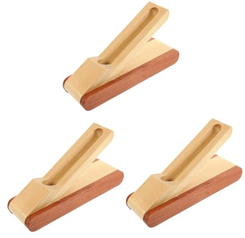 Lurrose 3er-Box Etui Stiftverpackung Handhaben Vitrine Für Einen Einzelnen Stift Federmäppchen Geschenkverpackung Für Stifte Holzstift-Organizer Stiftbehälter Bleistifthalter Hölzern